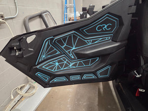 Elevate your Polaris 2025 Pro R with this premium door kit featuring state-of-the-art custom foam technology, designed for superior protection and a modern, durable look.