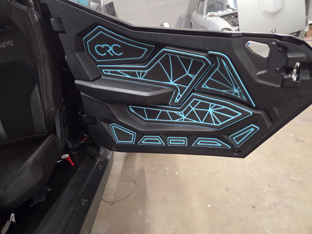 Elevate your Polaris 2025 Pro R with this premium door kit featuring state-of-the-art custom foam technology, designed for superior protection and a modern, durable look.